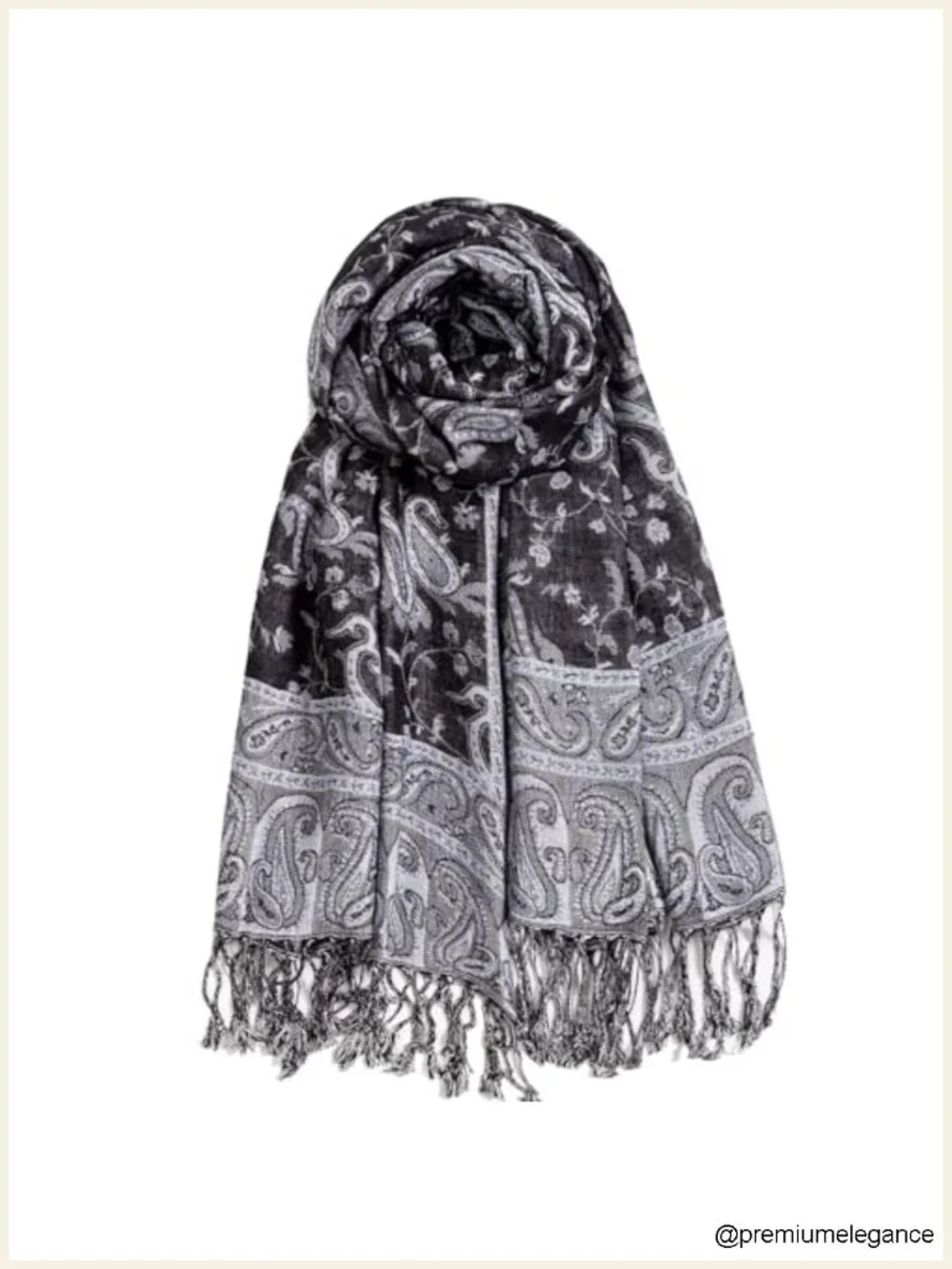 Pashmina Feel Reversible Scarf Wrap Shawl for Women Men